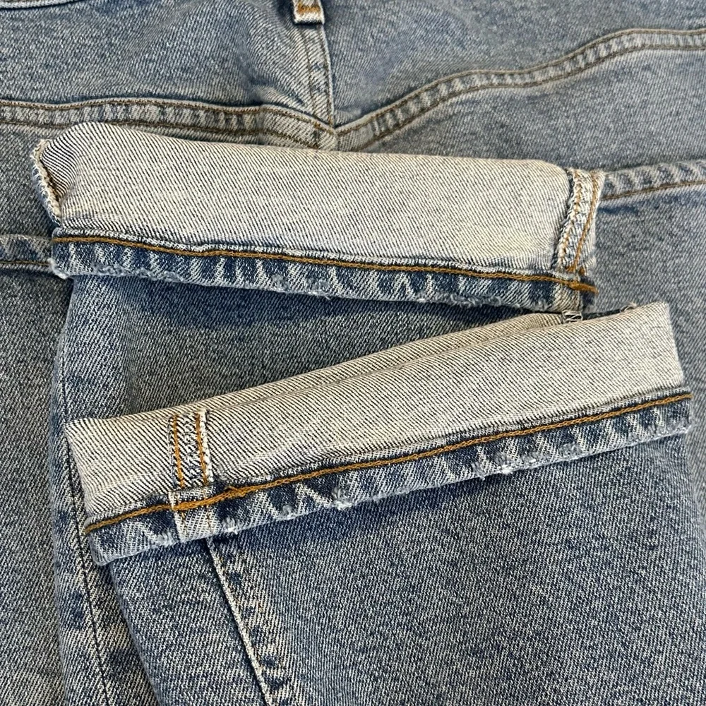 AGOLDE Riley High Rise Crop Distressed Jeans Size 32 - Picture 15 of 15